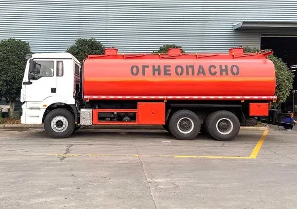 Red Oil Tank Truck